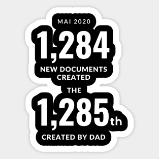 Dad Day Mai 2020 Created New Documents Sticker